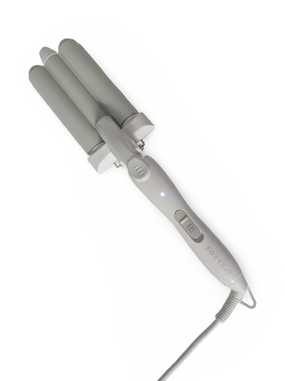 Foxybae Making Waves Limited Edition White Sparkling Wavy Baby Triple Waver